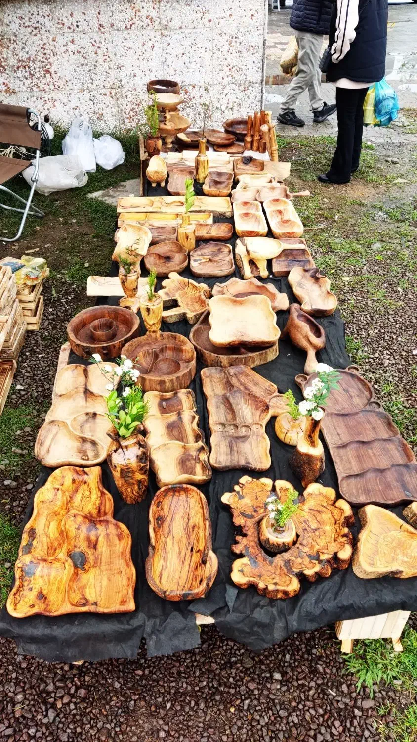 وسایل چوبی ظروف چوبی|ظروف سرو و پذیرایی|قزوین, |دیوار