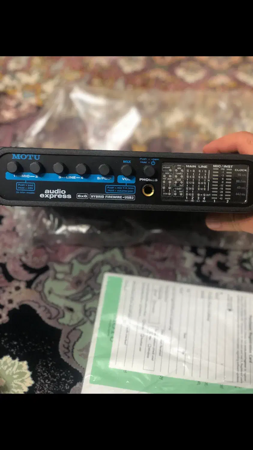 کارت صدا مدلmotu audio express|آلات موسیقی|تهران, شهرک شریعتی|دیوار