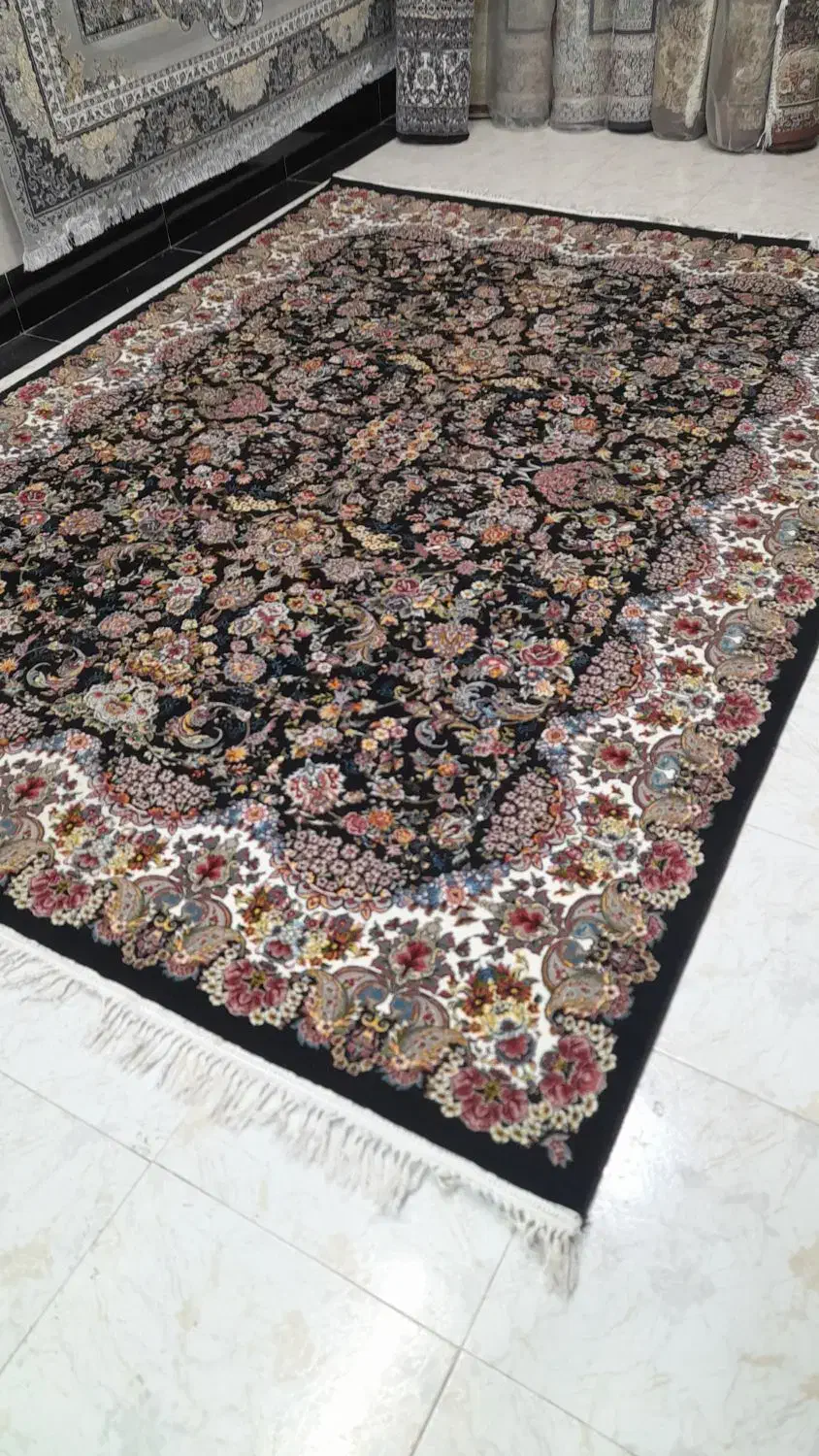 یک جفت فرش ۹متری ۷۰۰شانه اکرلیک درجه یک|فرش|اردبیل, |دیوار