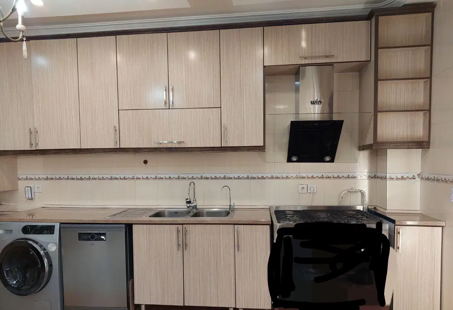 کابینت آشپزخانه در حد نو|اجاق گاز و لوازم برقی پخت‌وپز|جلفا, |دیوار