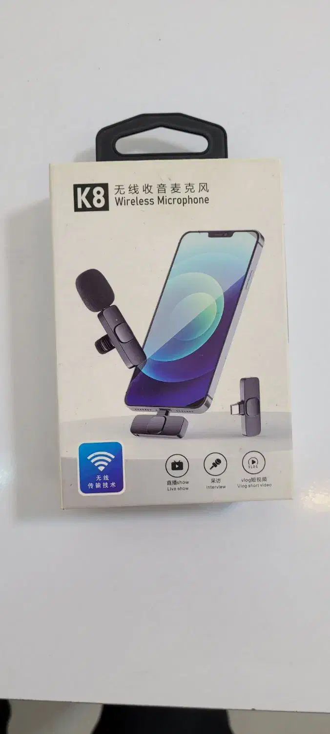 میکروفن بیسیم k8|صوتی و تصویری|مشهد, نیزه|دیوار