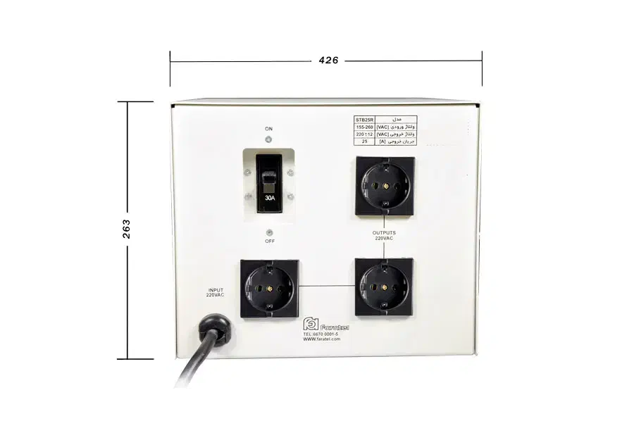 استابلایزر و محافظ برق فاراتل  STB25R|قطعات و لوازم جانبی رایانه|اردبیل, |دیوار