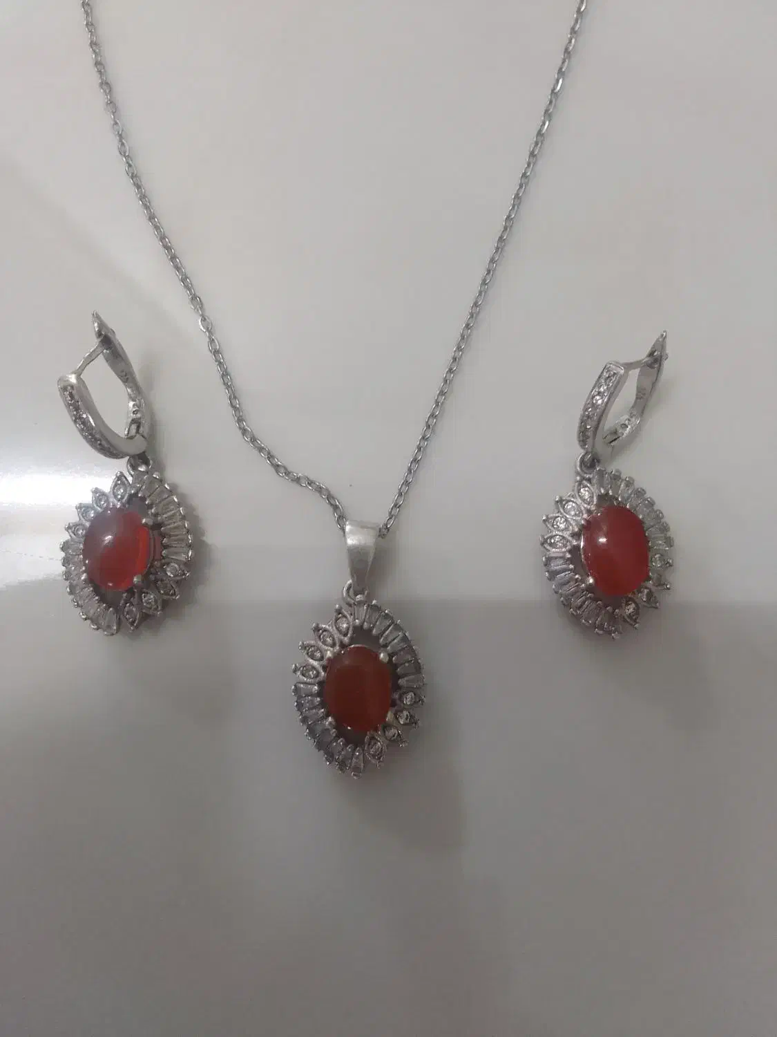 نیم ست نقره|جواهرات|کاشمر, |دیوار