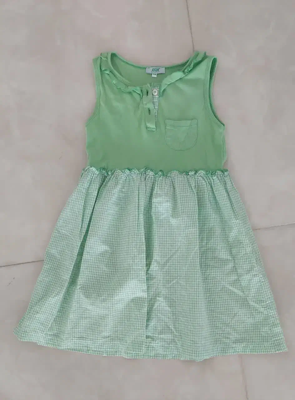 پیراهن دخترانه نخی خارجی مناسب 4 تا 7 سال|کفش و لباس بچه|نیشابور, هفده شهریور|دیوار