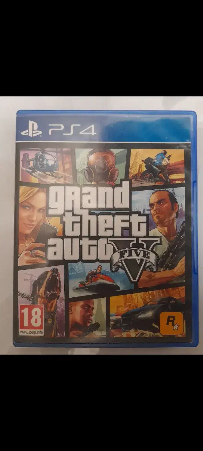 دیسک بازی جی تی ای وی برای ps4|کنسول، بازی ویدئویی و آنلاین|قم, قلعه یزدیها|دیوار