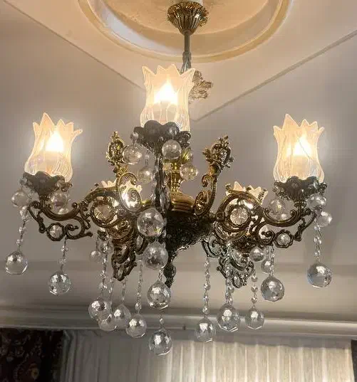 لوستر تمام برنج|لوستر و چراغ آویز|مشهد, امیر|دیوار