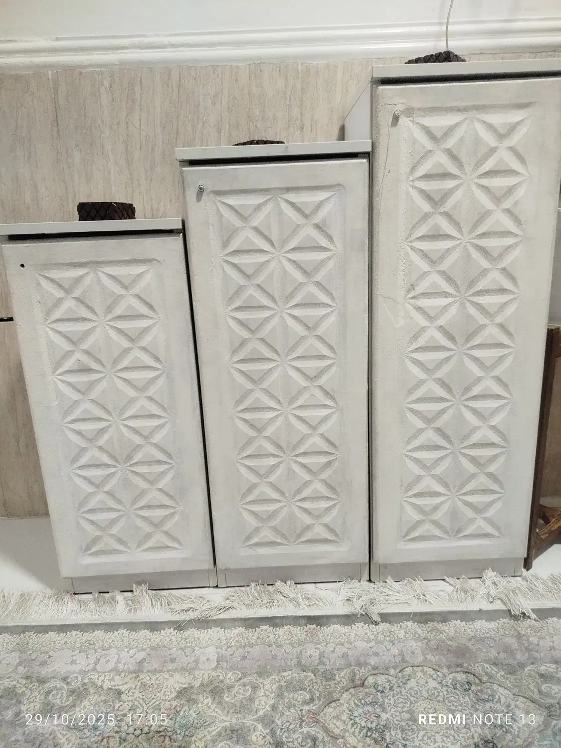 جا کفشی سه تیکه|جاکفشی، کمد، دراور|اهواز, منبع اب|دیوار