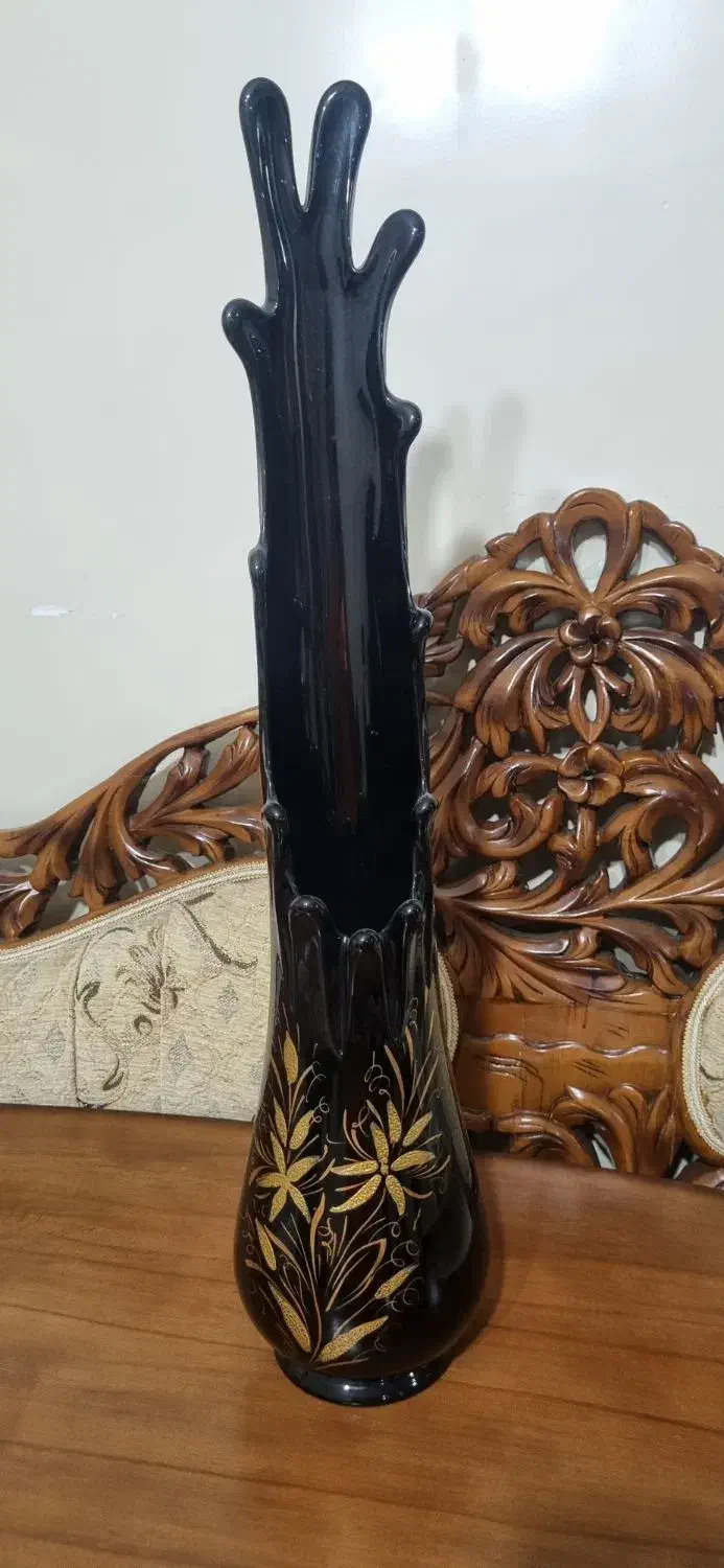 گلدان شیشه ای نو|گل مصنوعی|سهند, |دیوار