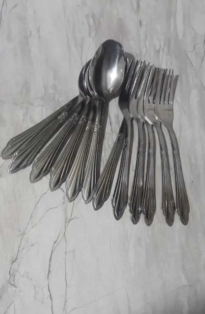 قاشق چنگال غذا خوری|ظروف سرو و پذیرایی|اصفهان, منتظرالمهدی|دیوار