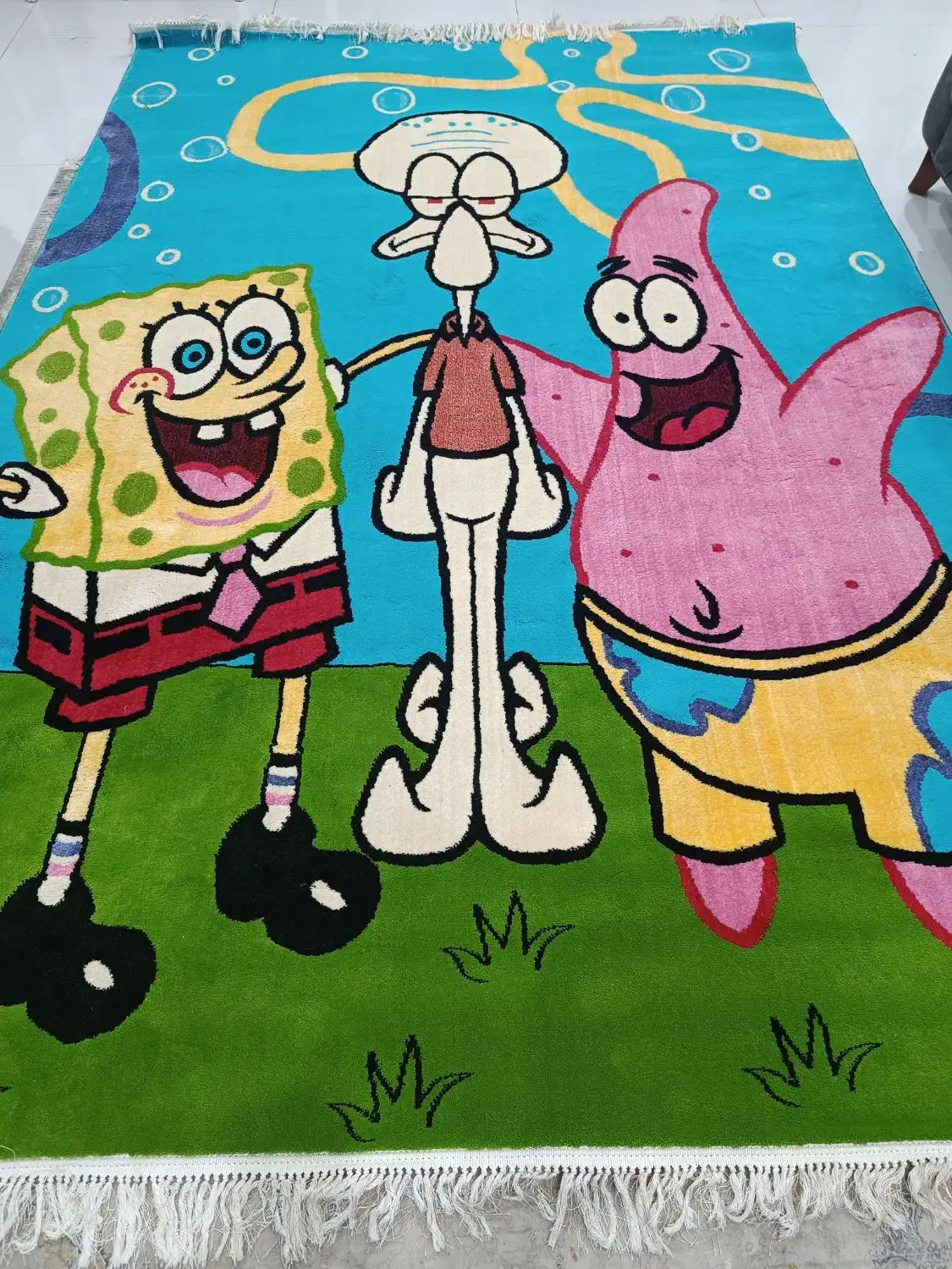 فرش 6 متری اتاق کودک طرح باب اسفنجی|فرش|بندر کنگان, |دیوار