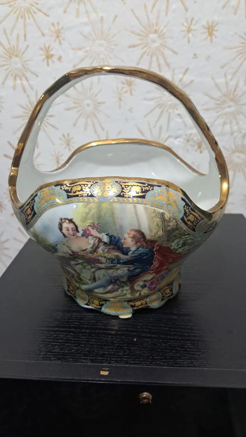 ۴ عددکوری تزئنی طرح لیلی و مجنون بامارک آنیل|ظروف سرو و پذیرایی|فریدون‌کنار, |دیوار