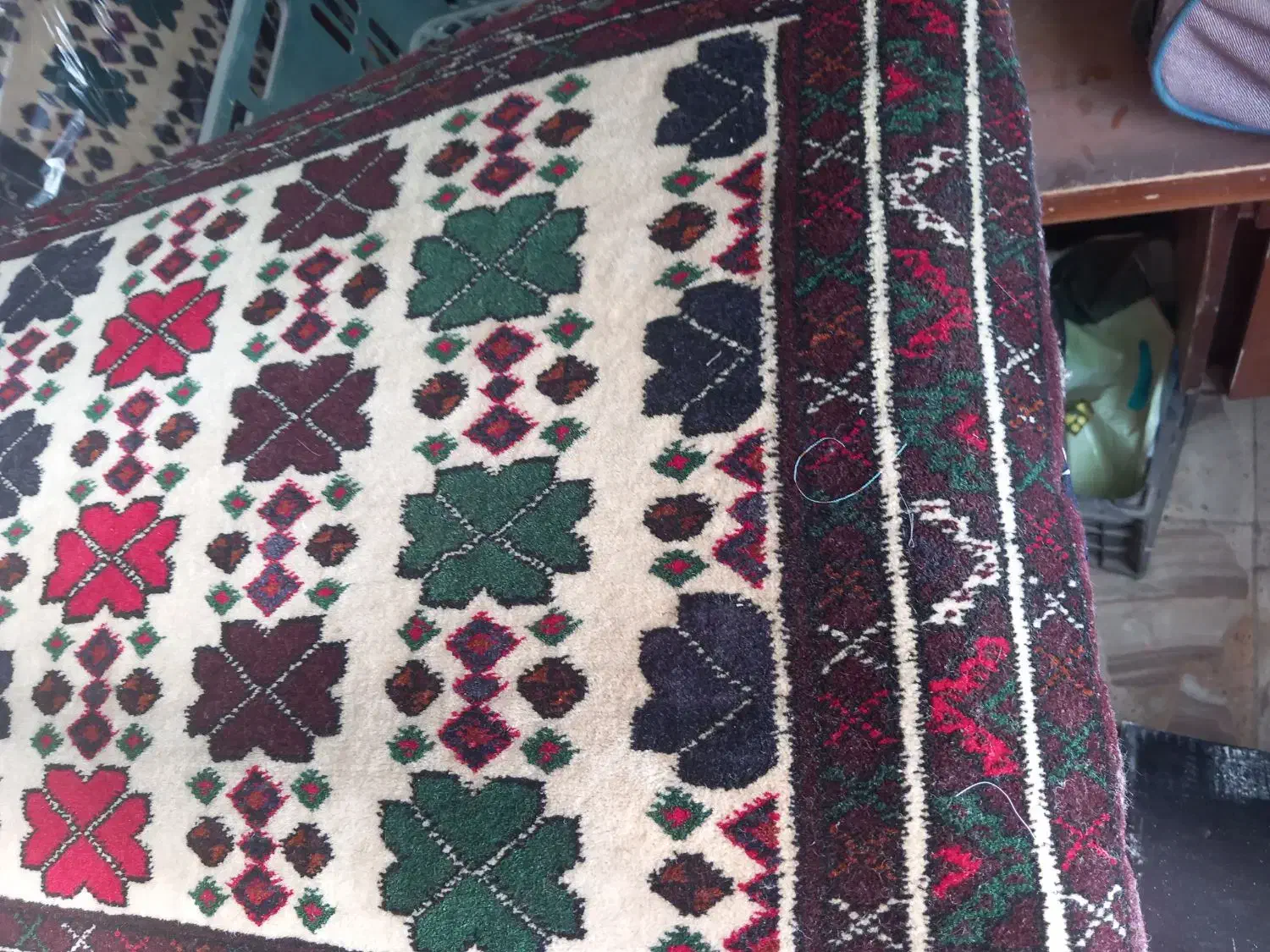 فرش گلیم ترکمنی وپشتی 1/۴۰در2/۱۰|گلیم، جاجیم، گبه|گنبد کاووس, |دیوار