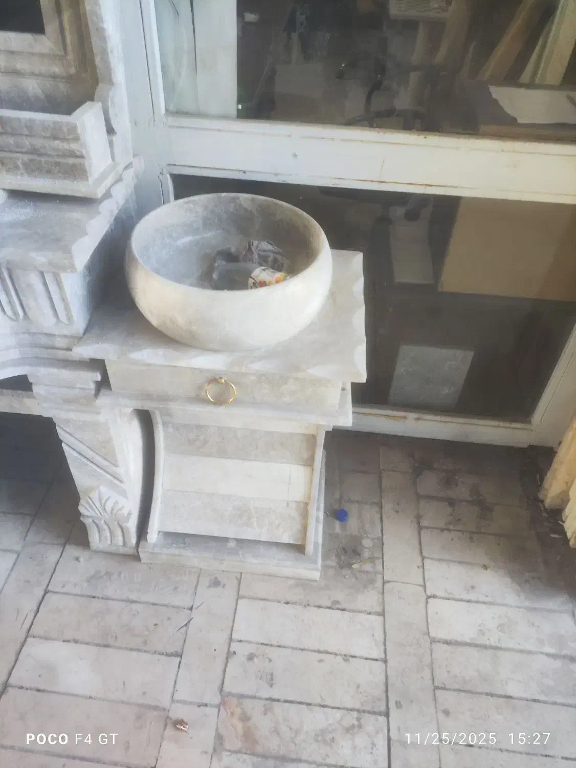 روشویی سنگی سنگ پرشین|لوازم سرویس بهداشتی|فشاپویه, |دیوار