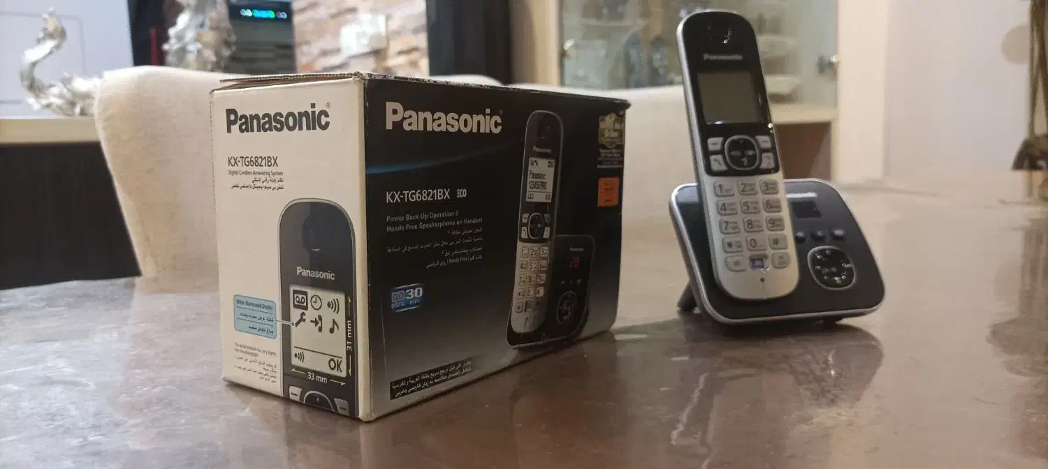 تلفن بی سیم  پاناسونیک  ۲۰۲۵ جدید منشی دار 2025|تلفن رومیزی|رشت, گلسار|دیوار