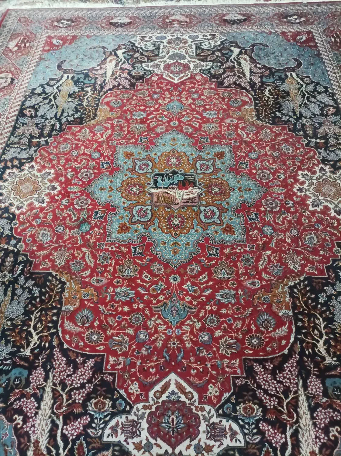 فرش 1500 شانه تبریز هزار نقش درجه1|فرش|شیراز, دشت چنار|دیوار