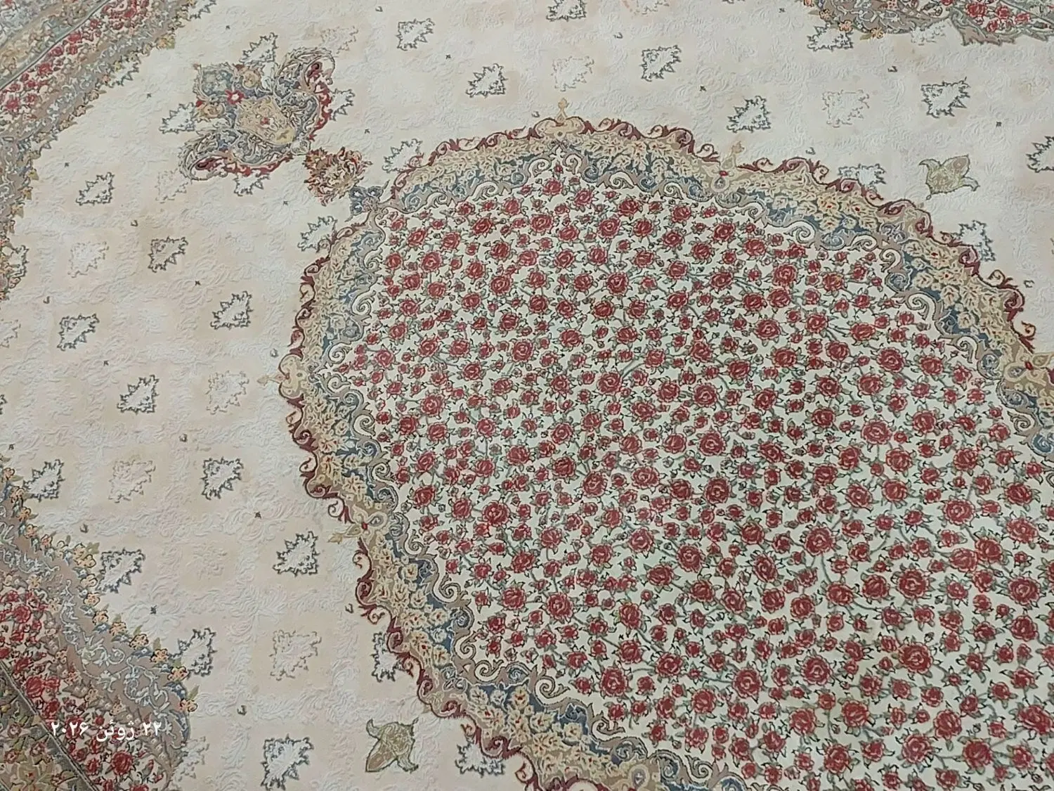 یک جفت فرش ۶ متری ۱۰۰۰ شانه با تراکم ۳۰۰۰ تافته|فرش|تهران, شادآباد|دیوار