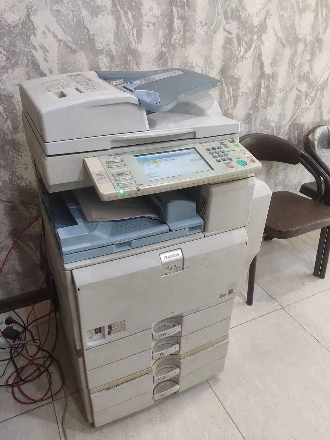 دستگاه چاپ ریکو ۴۰۰۱ (درحال کار)|پرینتر، اسکنر، کپی، فکس|اهواز, امانیه|دیوار