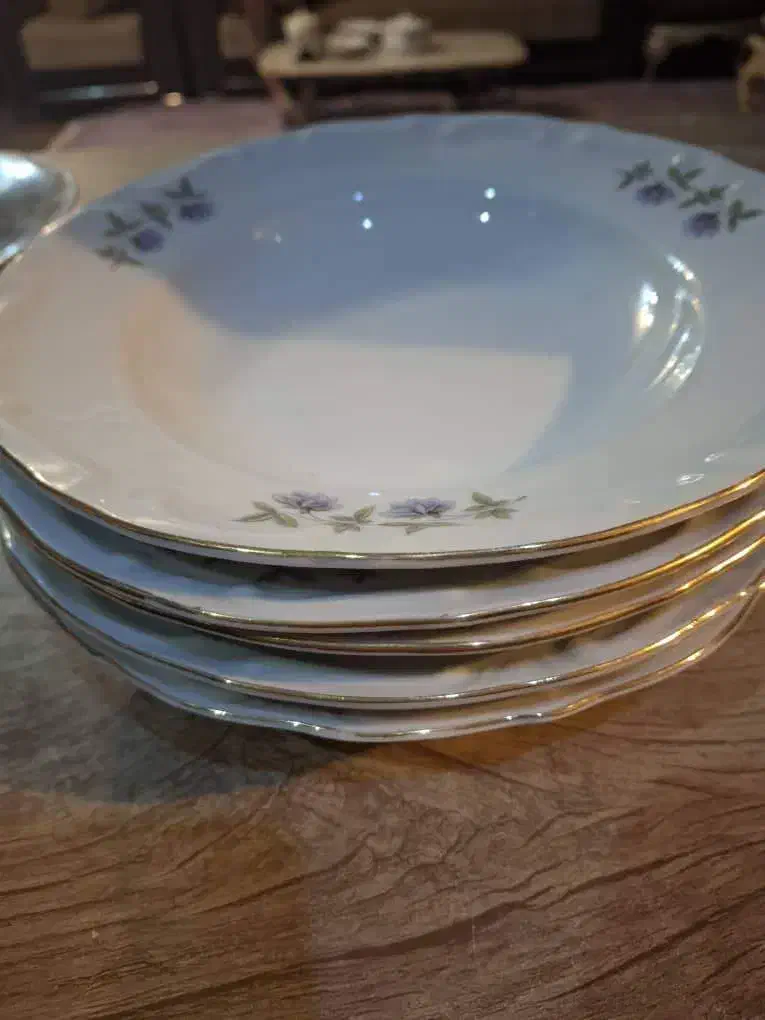 بشقاب غذا خوری چینی قدیمی ۵ عدد|ظروف سرو و پذیرایی|ارومیه, |دیوار