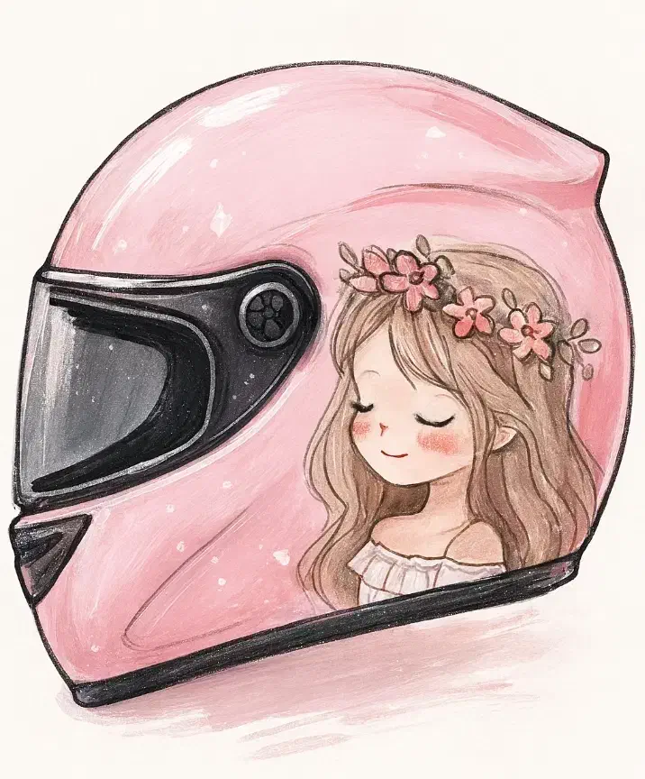 نقاشی روی کلاه کاسکت بانوان|خدمات پیشه و مهارت|تهران, ارامنه|دیوار