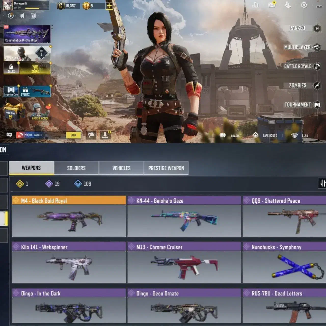 اکانت کالاف طاق|کنسول، بازی ویدئویی و آنلاین|قم, یزدانشهر|دیوار