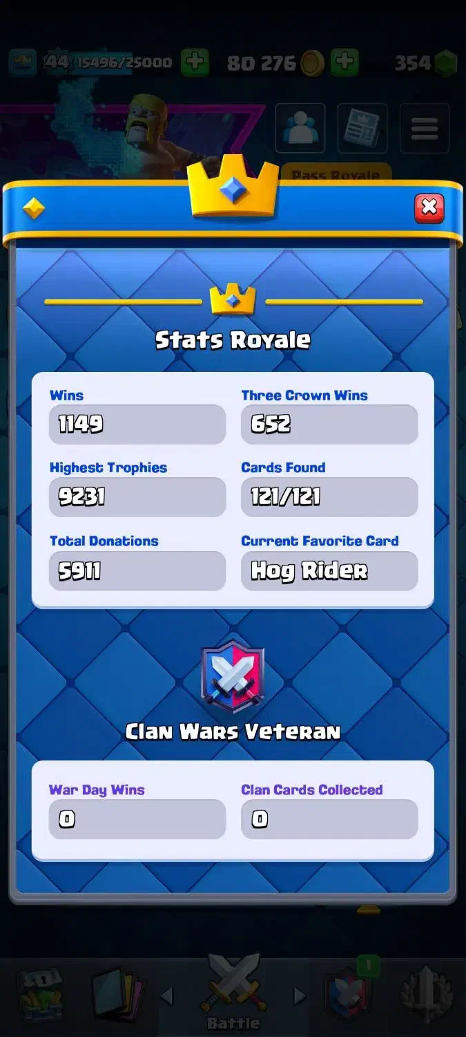 اکانت کلش رویال کاپ بالا ۱۱۰۰۰|کنسول، بازی ویدئویی و آنلاین|اردبیل, |دیوار