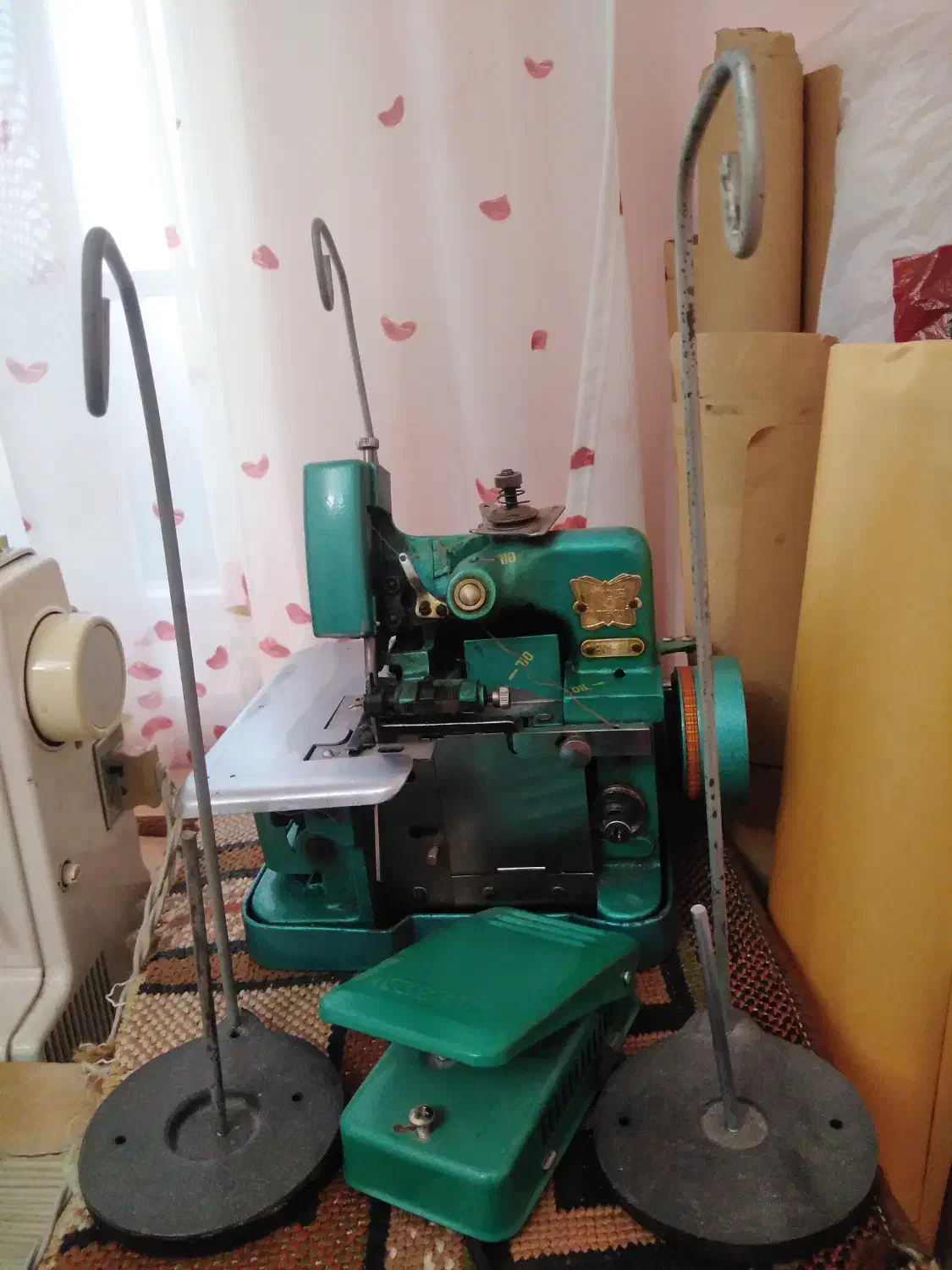 چرخ سردوز پروانه اصل کره|چرخ خیاطی و ریسندگی|محمدیه-قزوین, |دیوار