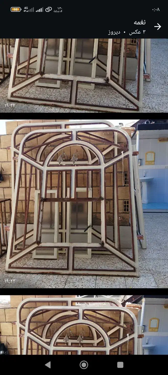 پنجره فلزی ۱۸۰ در ۱۵۰|مصالح و تجهیزات ساختمان|اندیمشک, |دیوار