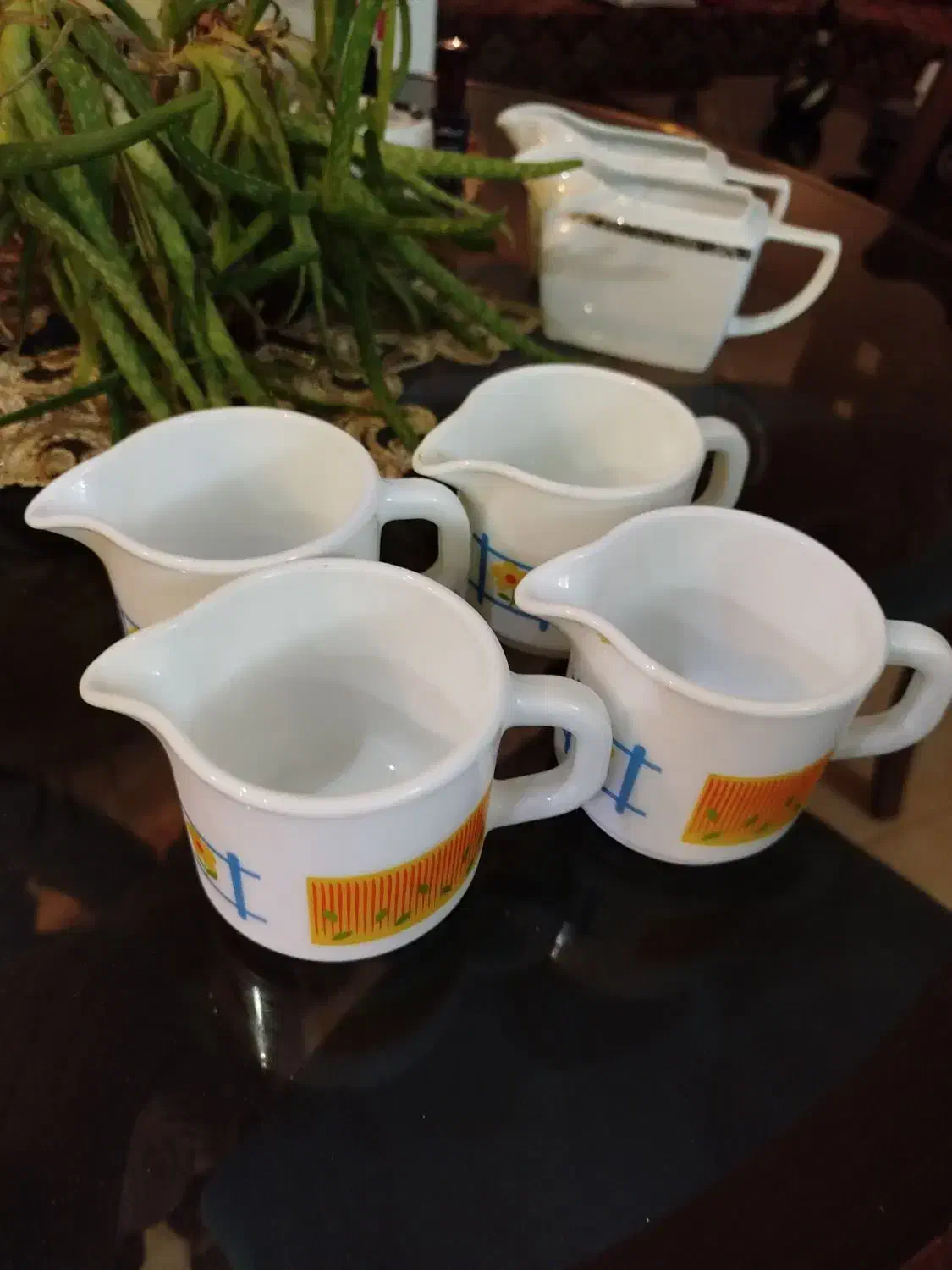 حراج کاسه بزرگ و پارچ سفالی سس خوری شکر ریز پیاله|حراج|اندیشه, اندیشه فاز ۳|دیوار