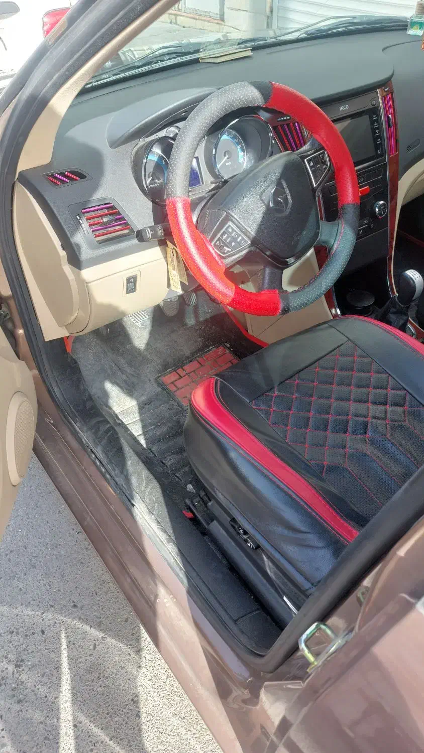 روکش چرمی دنا سالم و در حد نو|قطعات یدکی و لوازم جانبی|رباط‌کریم, رباط‌کریم|دیوار