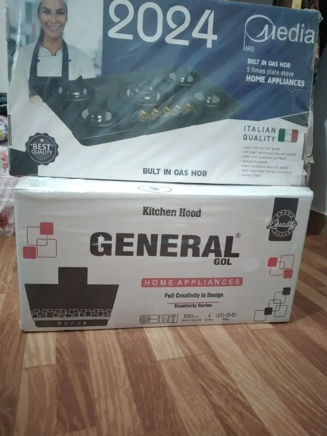 اجاق گاز شیشه ای وهوداشپز خانه وکباب پز گازی|اجاق گاز و لوازم برقی پختوپز|مرند, |دیوار