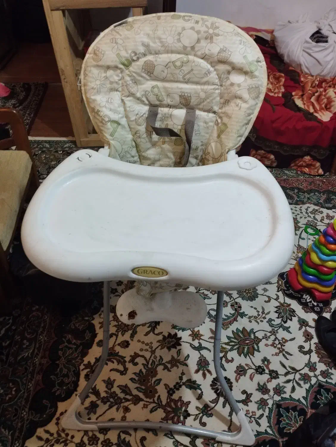 صندلی غذاخوری کودک  در حد نو سالم خارجی|تخت و صندلی بچه|گلبهار, شهر جدید گلبهار|دیوار