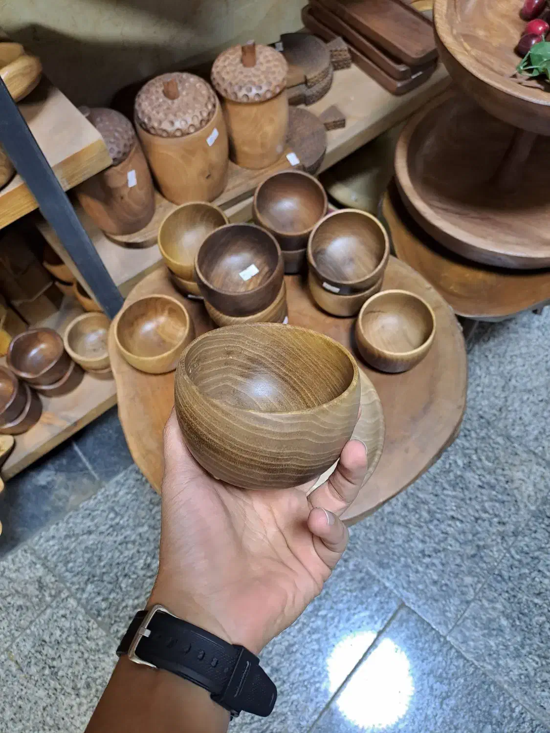 پیاله پیش دستی چوبی|ظروف سرو و پذیرایی|فردیس, قریشی|دیوار