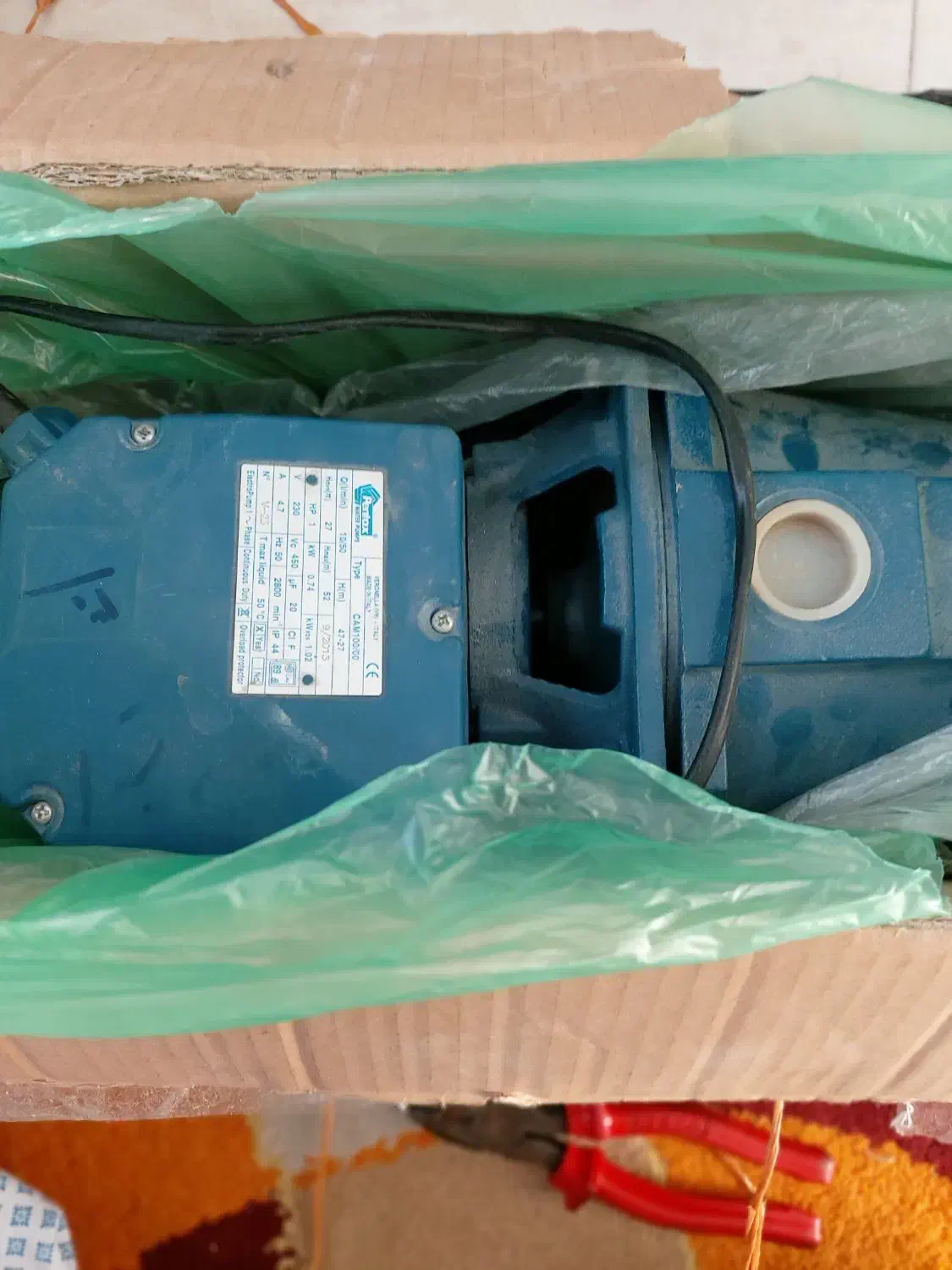 پمپ آب کله گاوی اصل ایتالیایی|مصالح و تجهیزات ساختمان|کرج, ساماندهی|دیوار