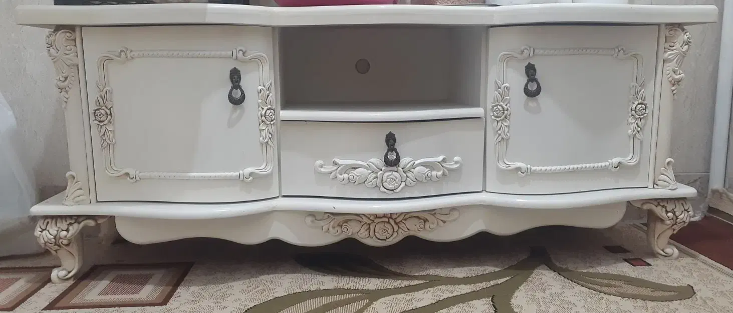 میزتلویزیون شیک و تمیز|میز تلویزیون|رزن, |دیوار