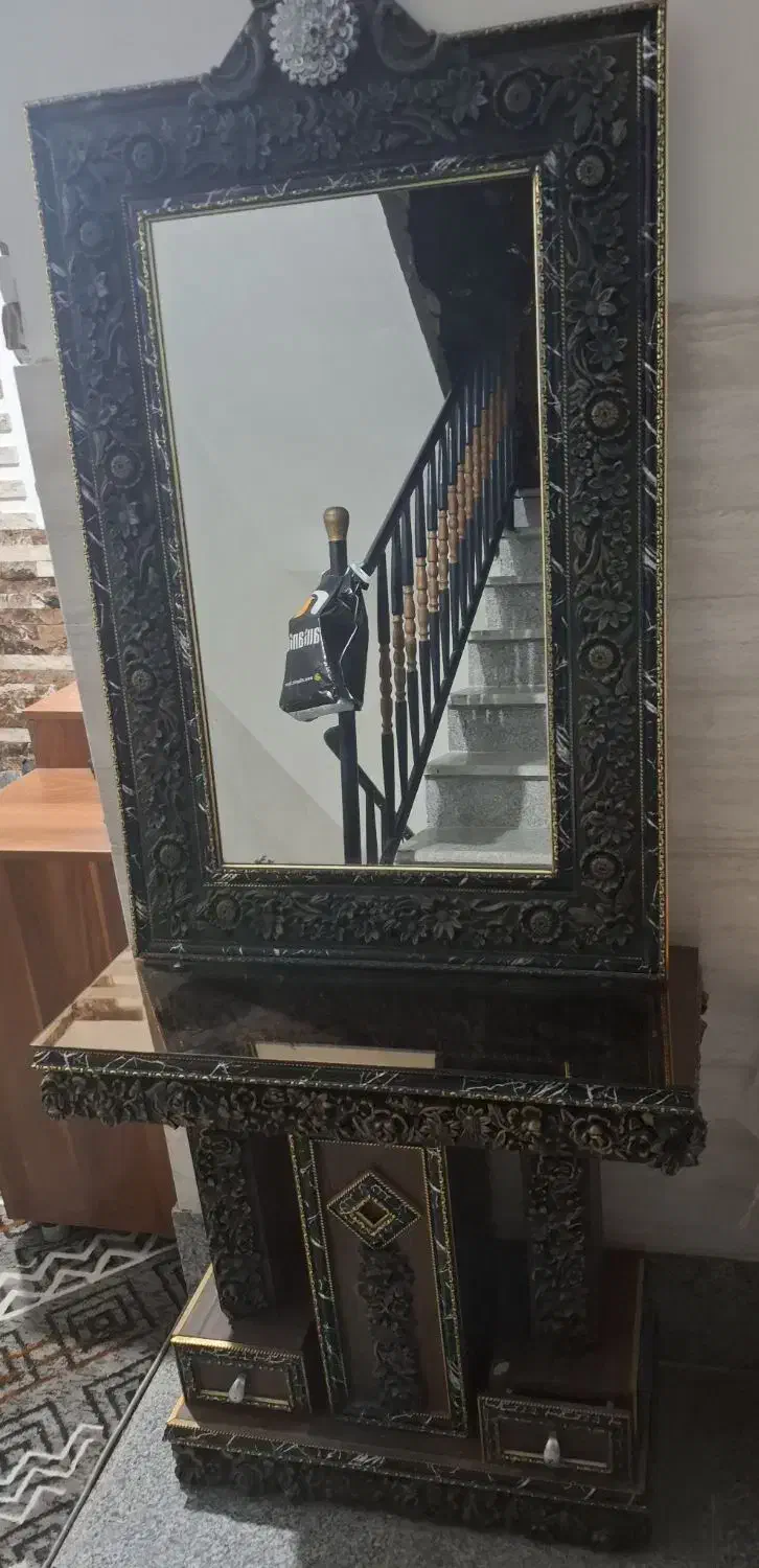 اینه وکنسول بدون زده گی|بوفه، ویترین، کنسول|ساری, |دیوار