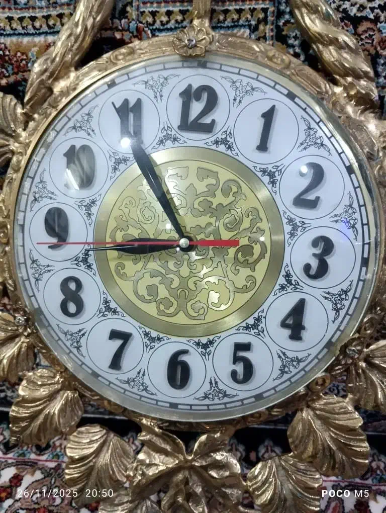 ساعت سنگین برنز اصل|ساعت دیواری و تزئینی|نهاوند, |دیوار