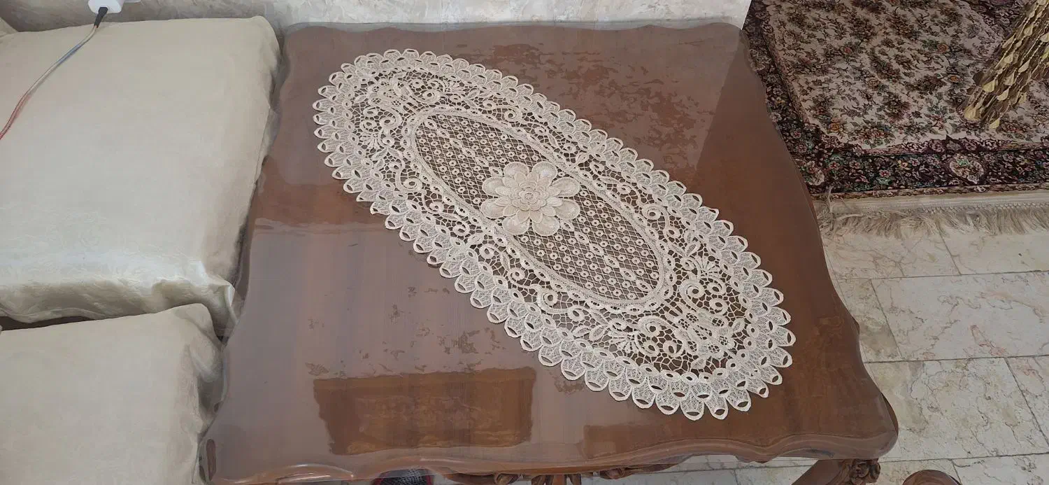 رومیزی کرمی|پرده، رانر، رومیزی|قم, لسانی|دیوار