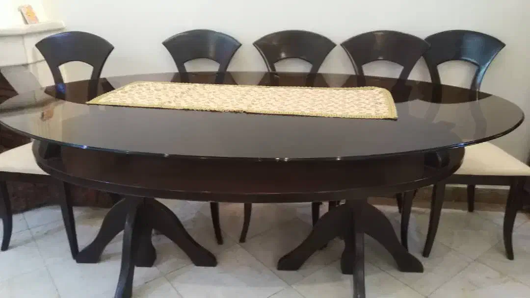 میز ۶ تا ۸ نفره تمیز بدون صندلی|میز و صندلی غذاخوری|تهران, پرستار|دیوار