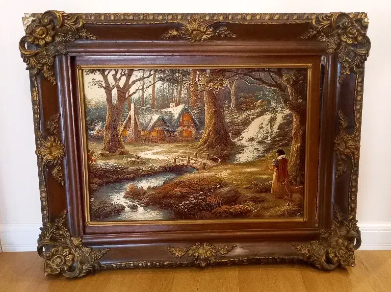 تابلو فرش به همراه قاب دور|تابلو فرش|گرگان, |دیوار