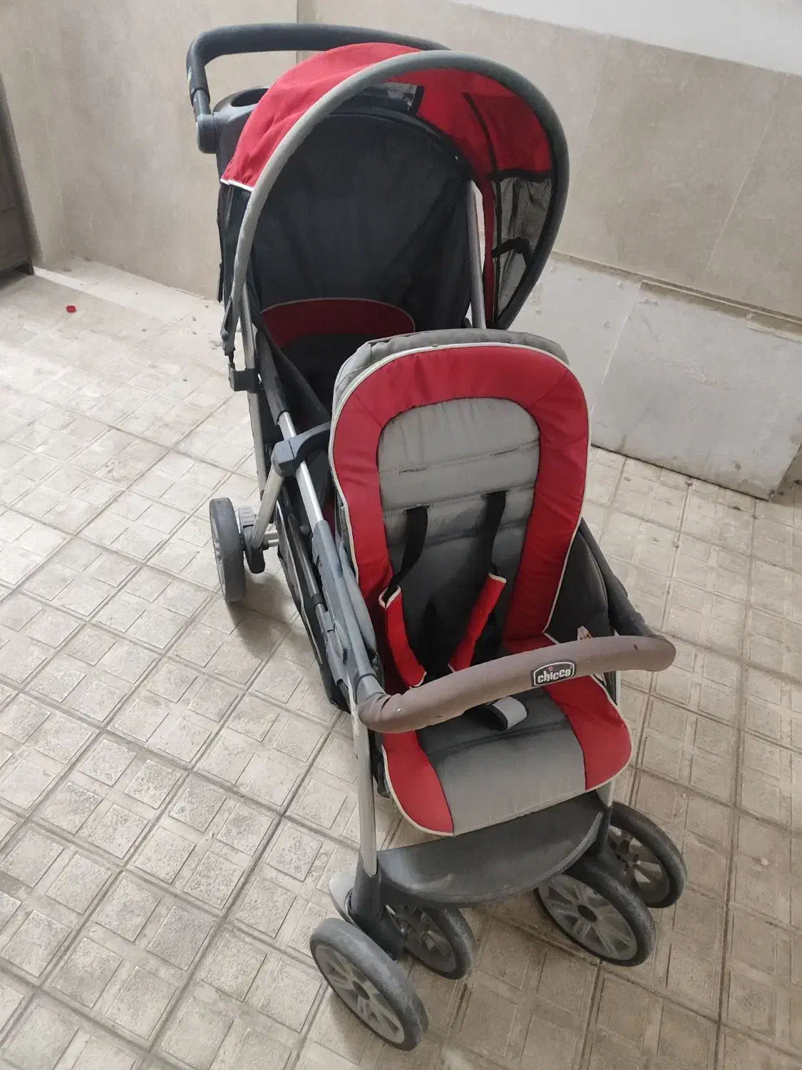 کالسکه چیکو اصل خارجی دوقلو|کالسکه و لوازم جانبی|مشهد, تلگرد|دیوار