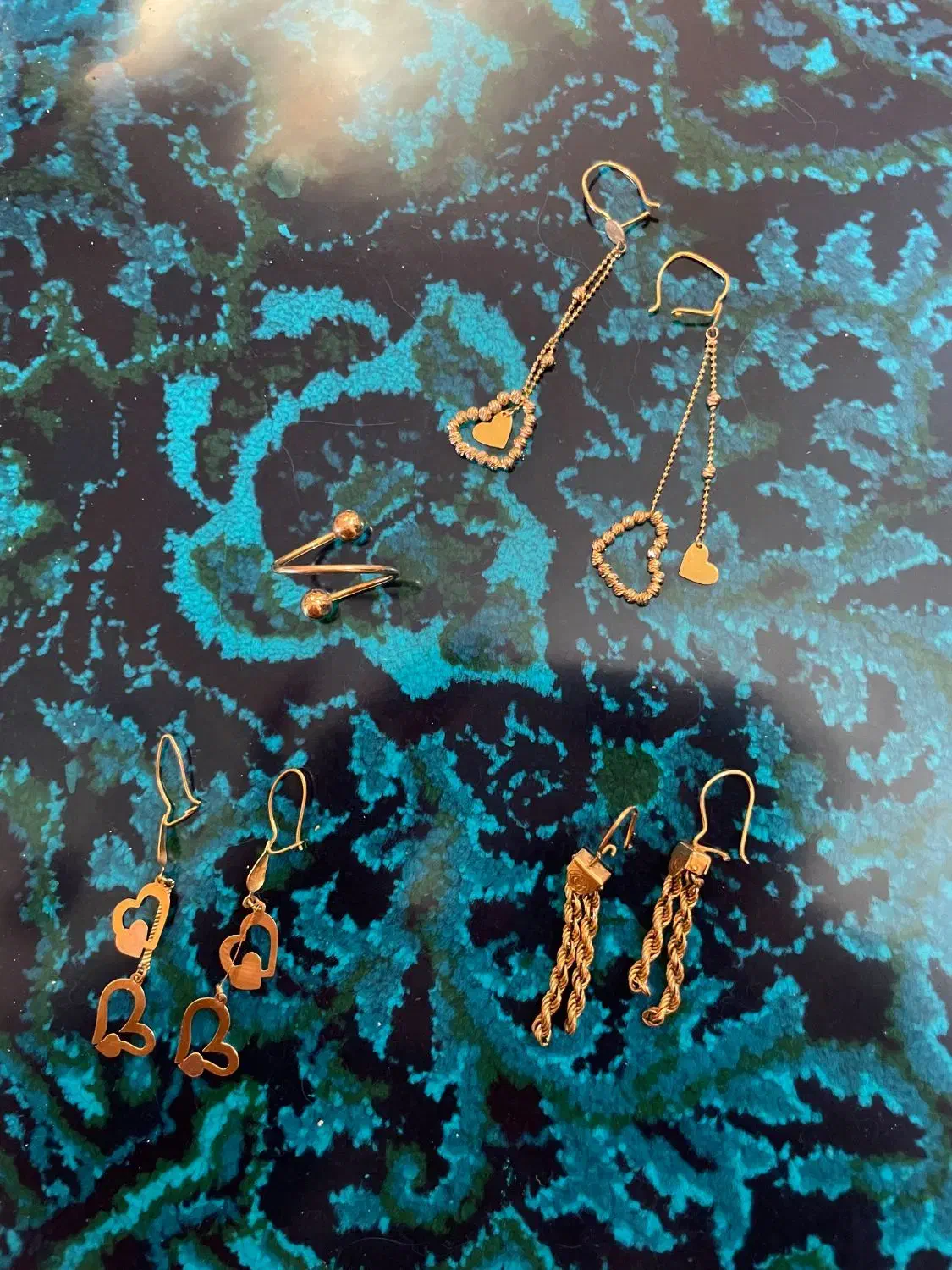 انگشتر و گوشوار طلا|جواهرات|نورآباد ممسنی, |دیوار