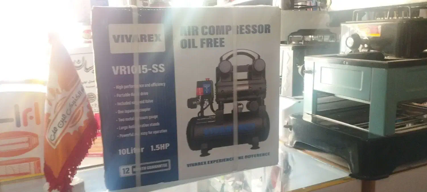 کمپرسور باد پمپ هوا سایلنت بیصدا ۱۰ لیتری ویوارکس|ابزارآلات|تهران, گلچین|دیوار