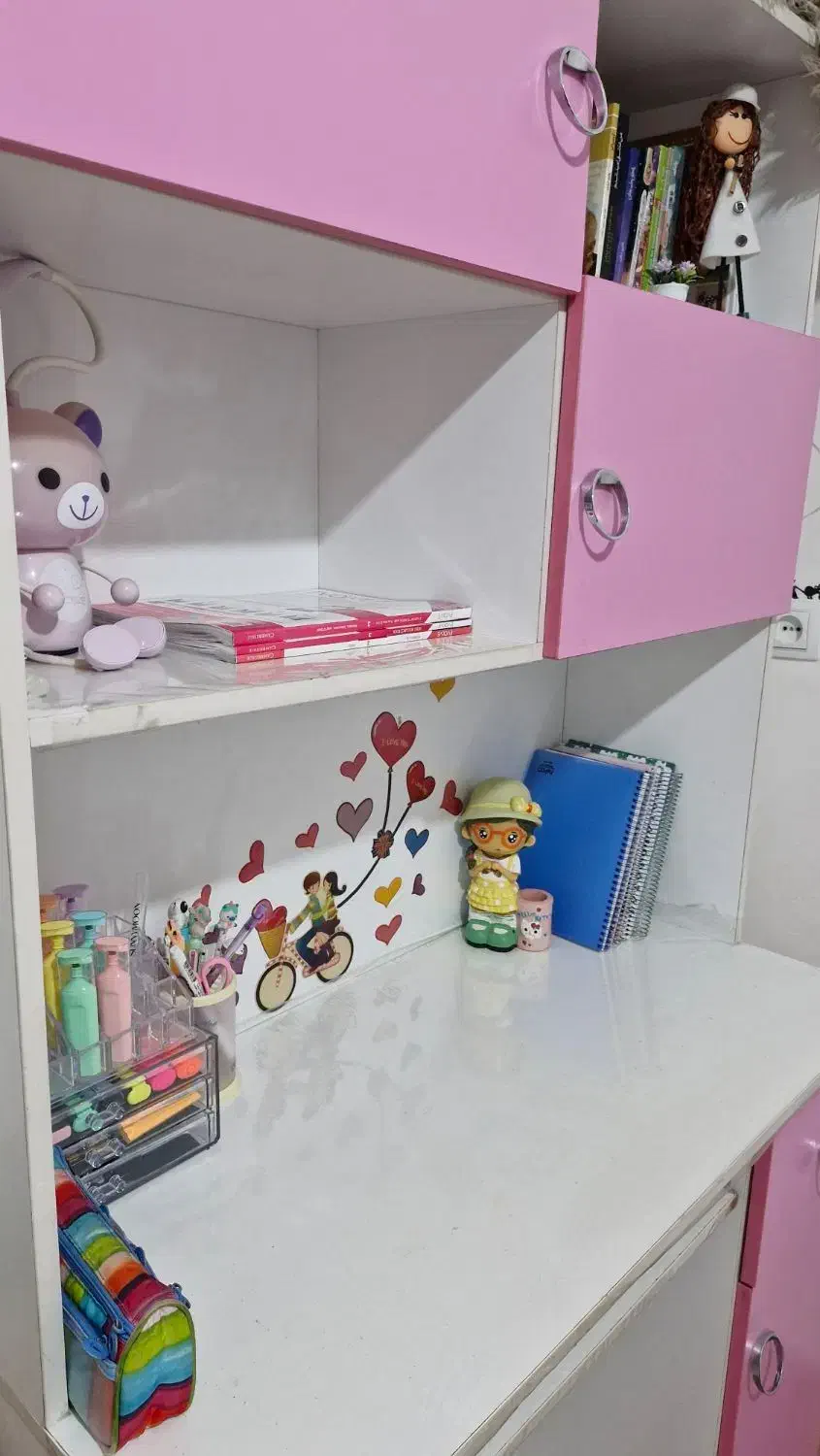 میز تحریر دخترانه|میز تحریر و کامپیوتر|هشتگرد, هشتگرد قدیم|دیوار