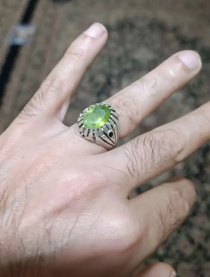 انگشتر نقره زبرجد|جواهرات|سنقر, |دیوار