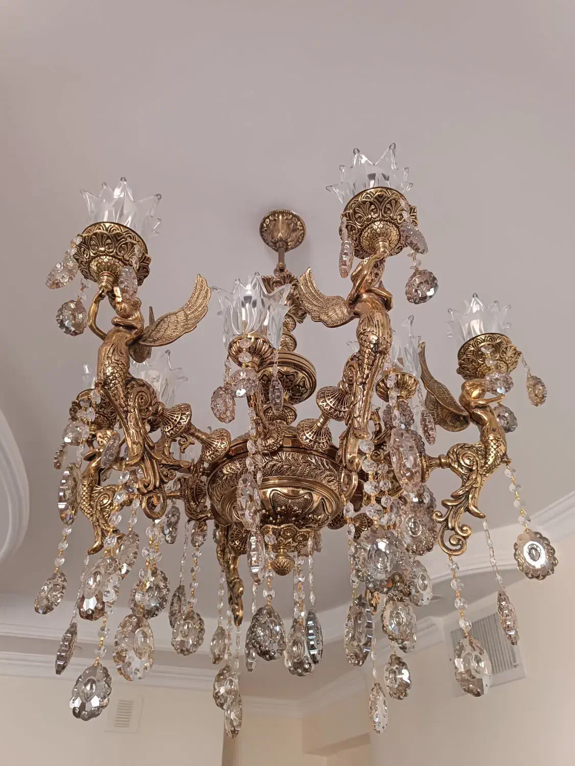 لوستر برنجی|لوستر و چراغ آویز|نسیمشهر, |دیوار