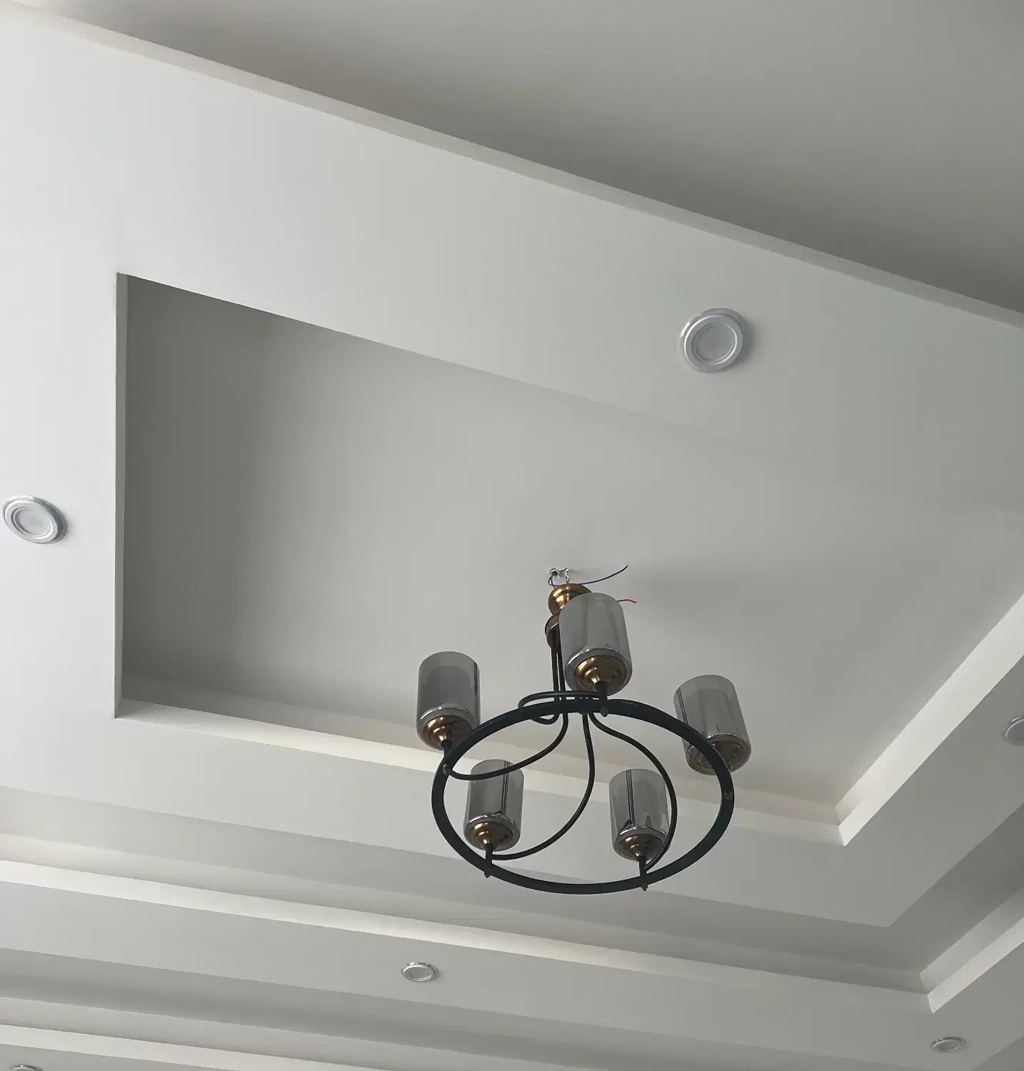 لوستر پنج شعله مدرن|لوستر و چراغ آویز|رشت, یخسازی|دیوار