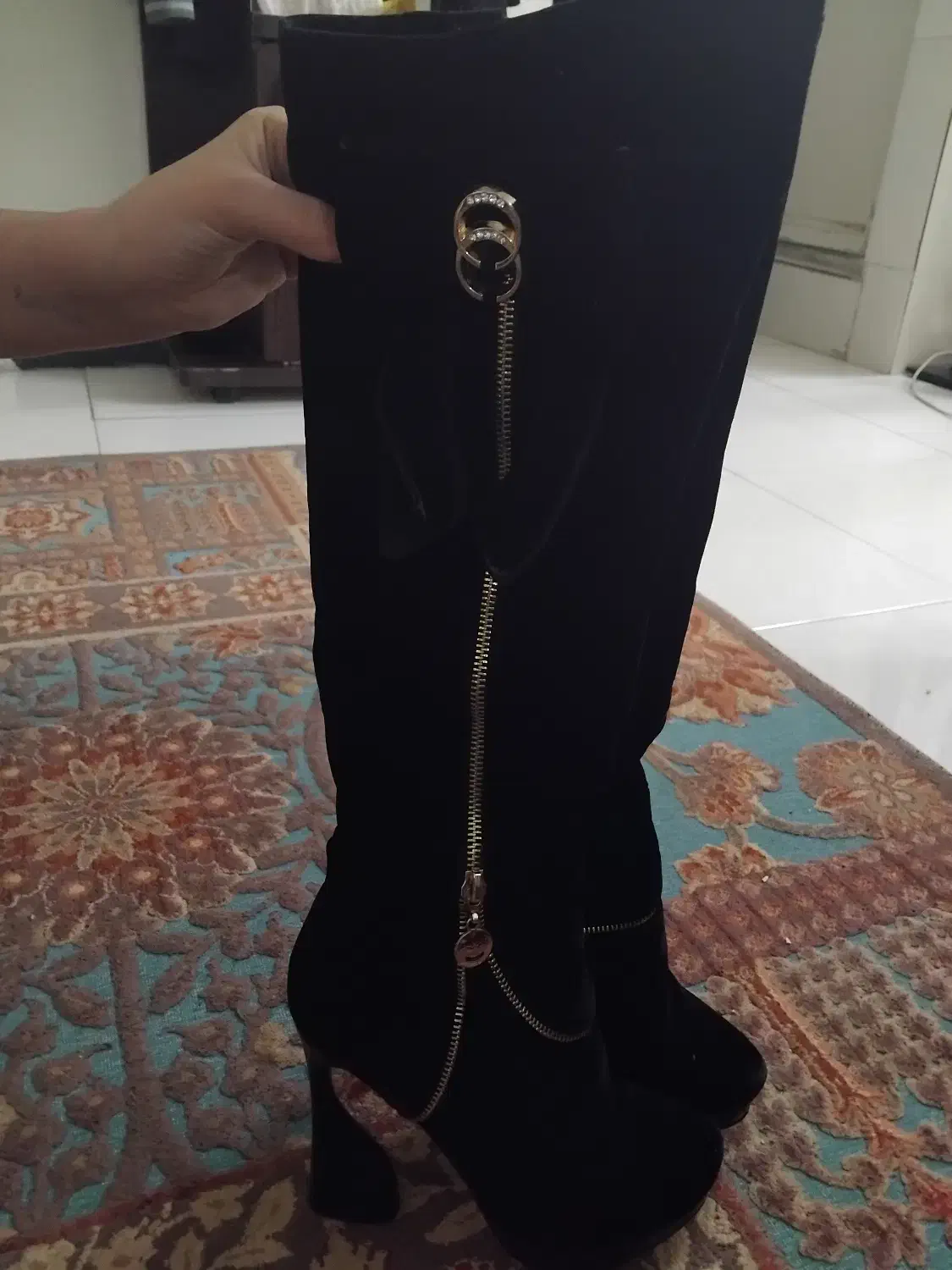 چکمه ساق بلند مخملی|کیف، کفش، کمربند|تهران, شوش|دیوار