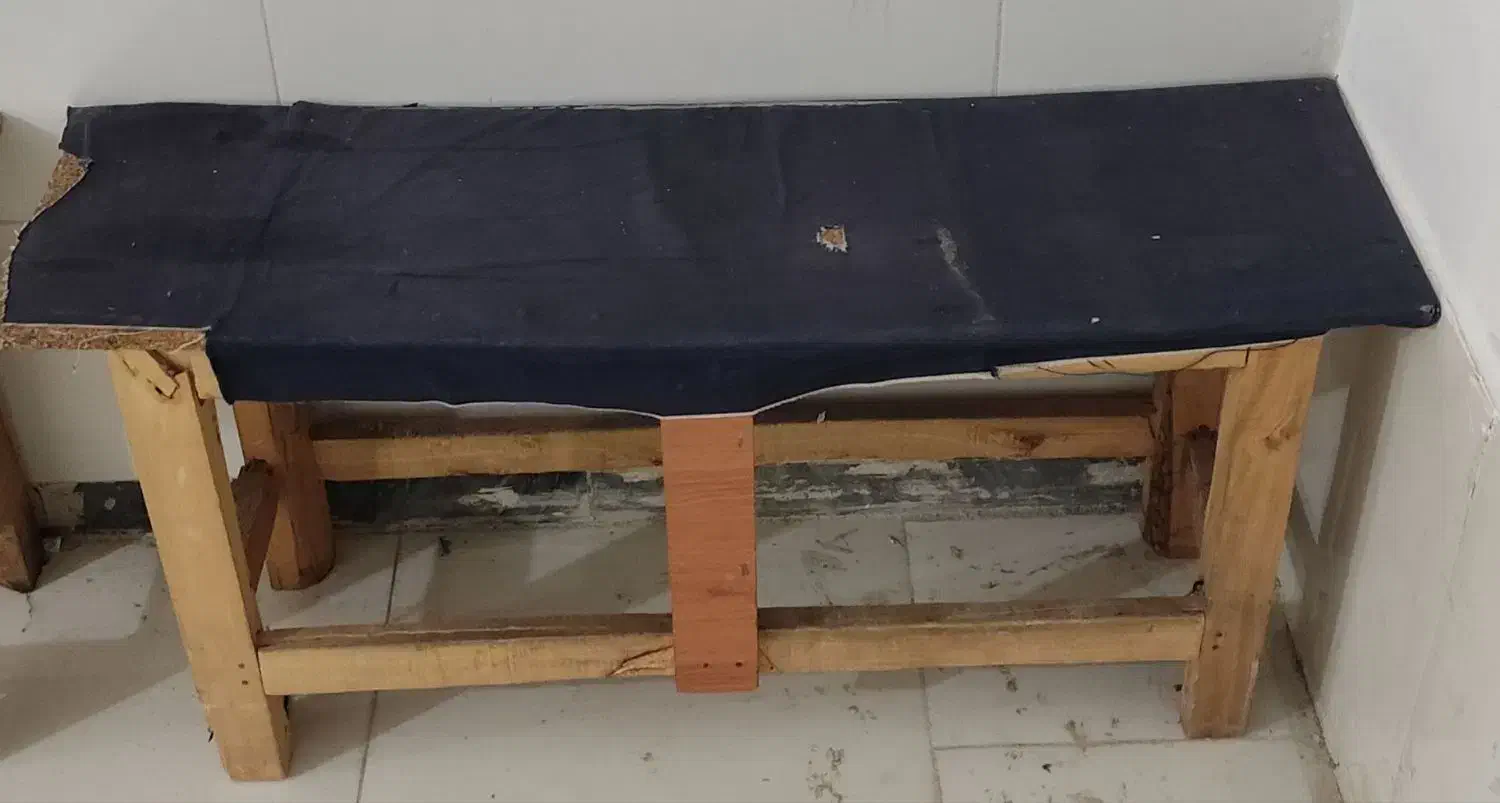 فروش پنج عدد صندلی،نیمکت کارگاهی چوبی|صندلی و نیمکت|قدس, شهر‌قدس|دیوار