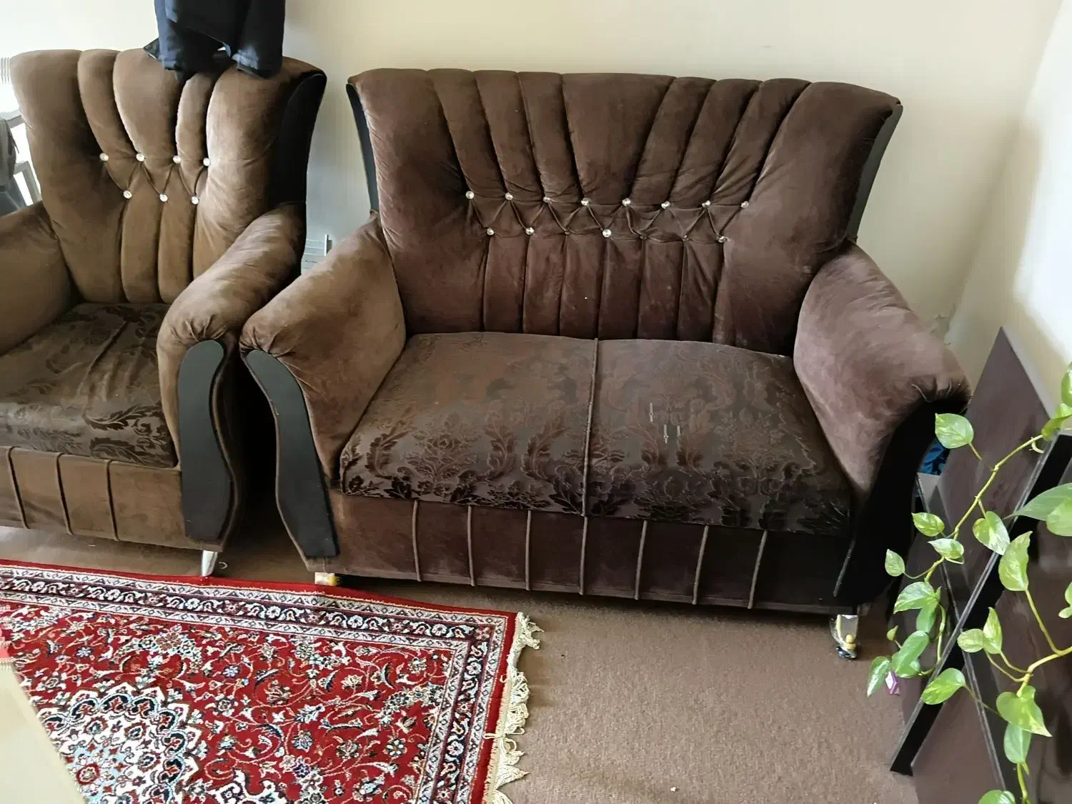 مبل دونفره ۲عدد یکنفره ۲ عدد|مبلمان خانگی و میز عسلی|گنبد کاووس, |دیوار