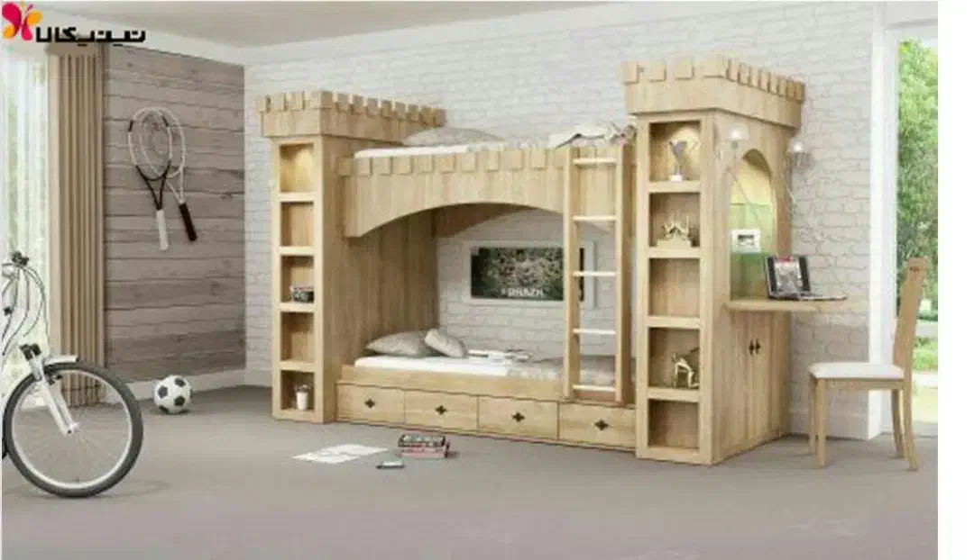 تخت دوطبقه|تخت و سرویس خواب|قم, انسجام|دیوار